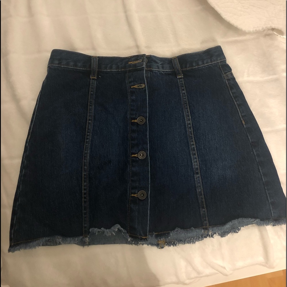 denim skirt f21